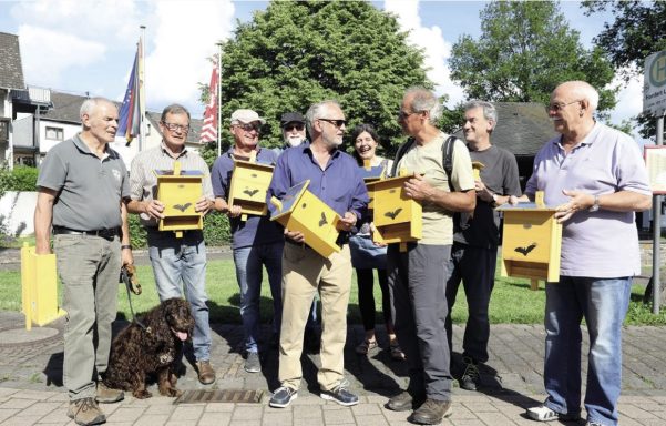 Gestiftete Fledermauskästen